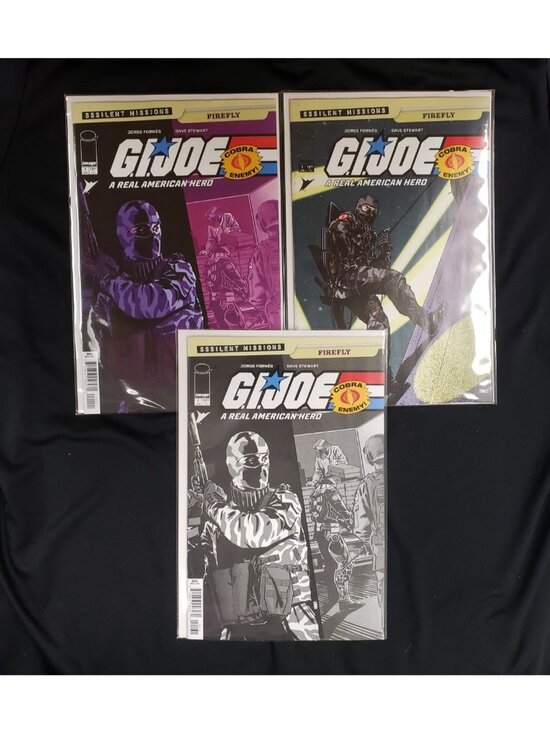 Other - GI Joe SSSilent Missions Firefly #1 Prestige Variant Set A B 1:10 Fornes